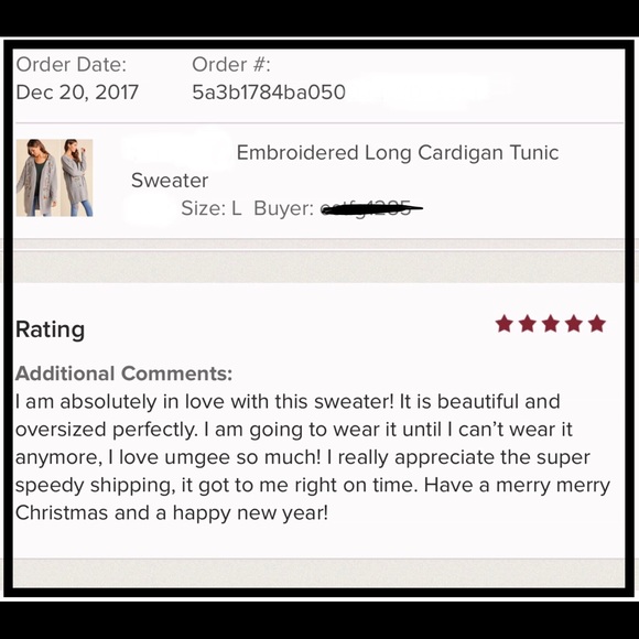 RELISTED Embroidered Long Open Cardigan - Picture 7 of 7